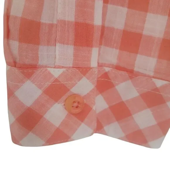 Columbia Women's Camp Henry III Long Sleeve Shirt Gingham Cotton LIght-Weight - Picture 12 of 13